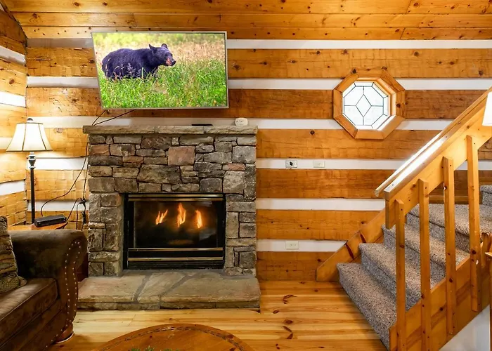 Wolf Run Gatlinburg Location Log Cabin Hot Tub