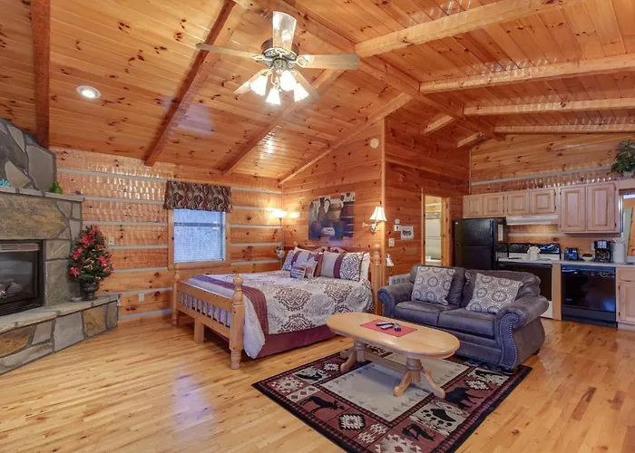 Cuddle Bear, 1 Bedroom, Hot Tub, Grill, Jetted Tub, Fireplace, Sleeps 2