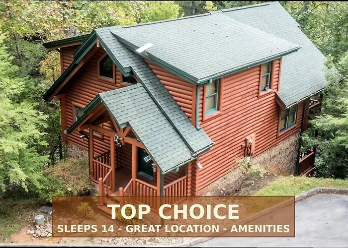 5Br Log Cabin, Game Room, Hot Tub, Swimming Pool