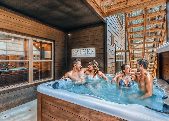 New 8Br Pool Cabin W Hot Tub & Arcade Room Hl