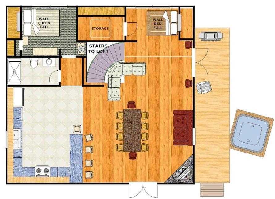 Pet Friendly, Safe In Winter 3 Bedroom, Brand New Hot Tub, And Grill! Working Fireplace, Easy Access Holiday home *