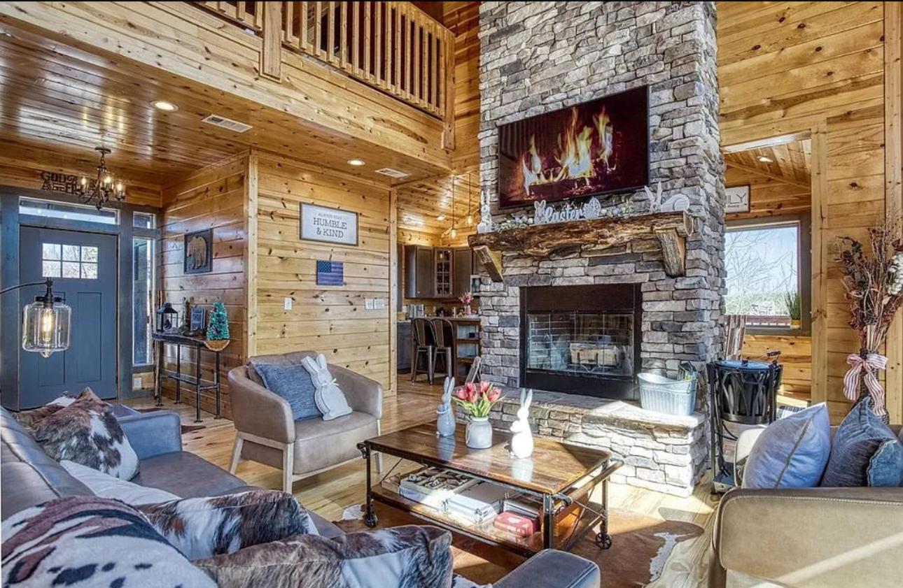 Hawk's View Log Cabin -mountains In Gatlinburg. Villa Gatlinburg