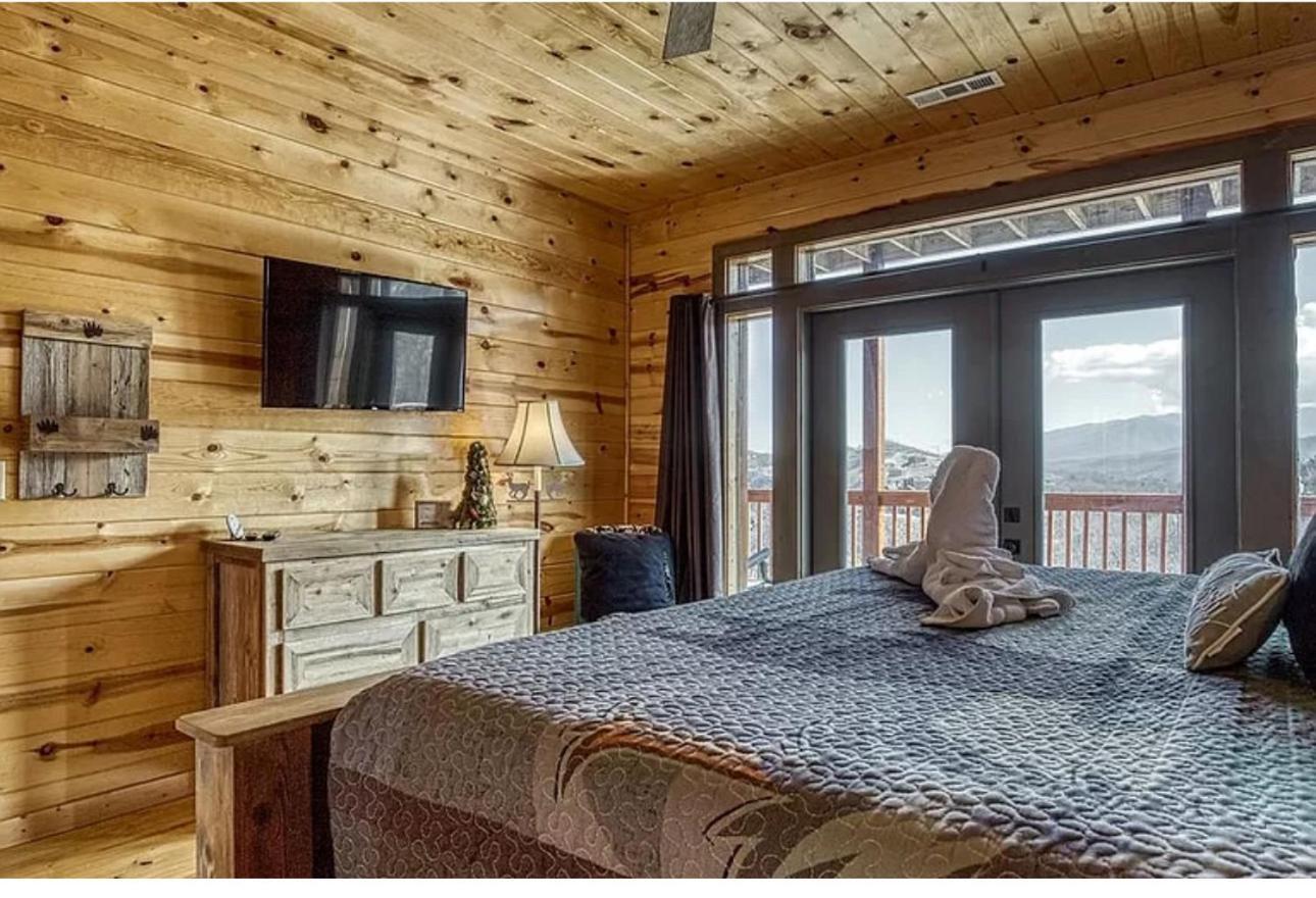 Villa Hawk's View Log Cabin -mountains In Gatlinburg.