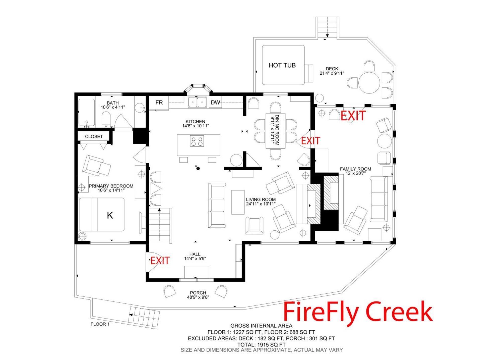 Firefly Creek, Hot Tub1089 Of Free Attraction Tickets For Each Paid Day, Dollywood And * Gatlinburg