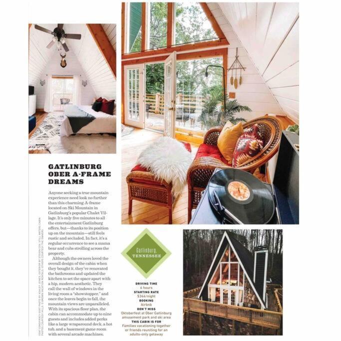Aframe Dreams! Magazine-featured Cozy Cabin, Stunning Interiors