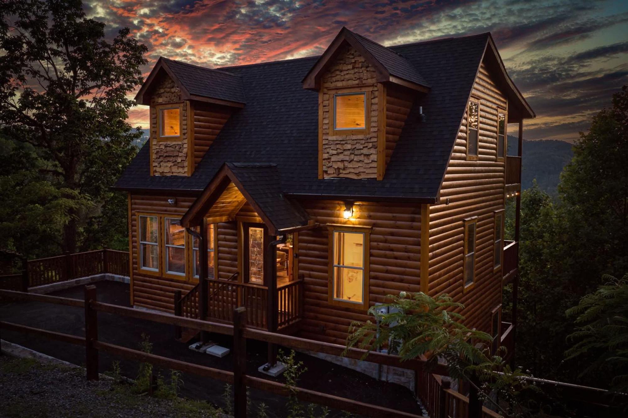 Mountain View, Indoor Pool, Luxury Cabin, Bears Holiday home *