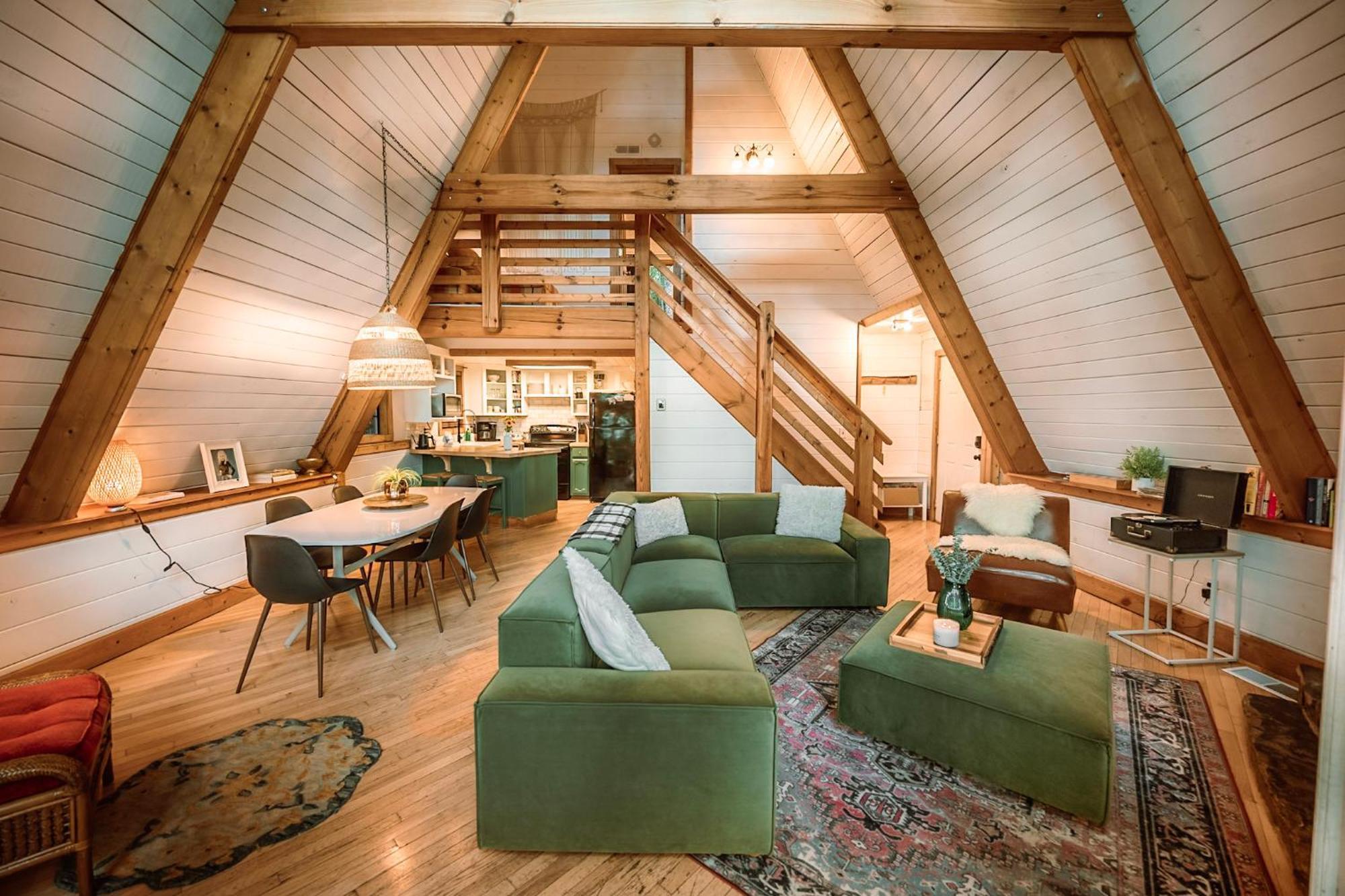 Aframe Dreams! Magazine-featured Cozy Cabin, Stunning Interiors Gatlinburg