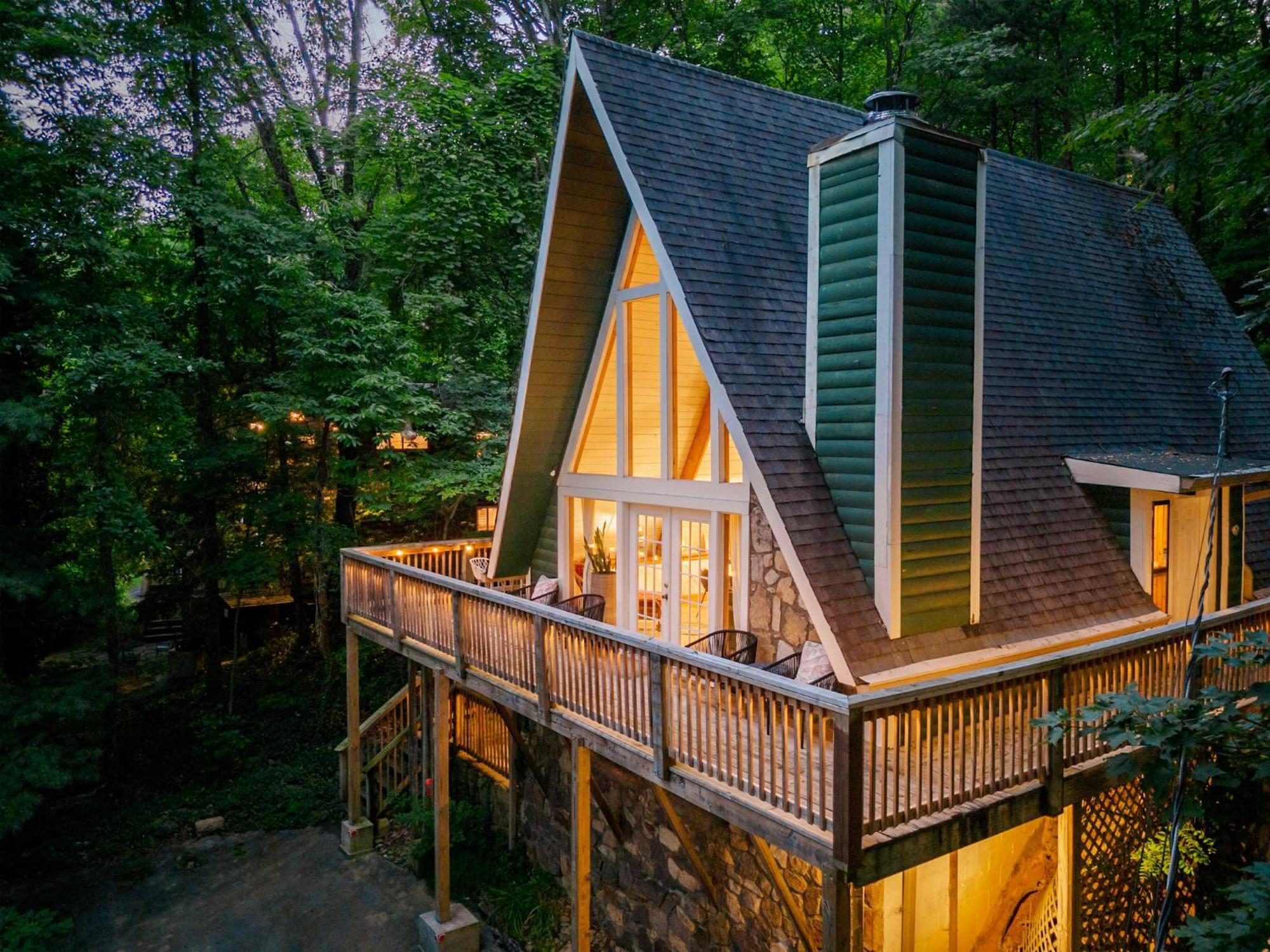 Aframe Dreams! Magazine-featured Cozy Cabin, Stunning Interiors *