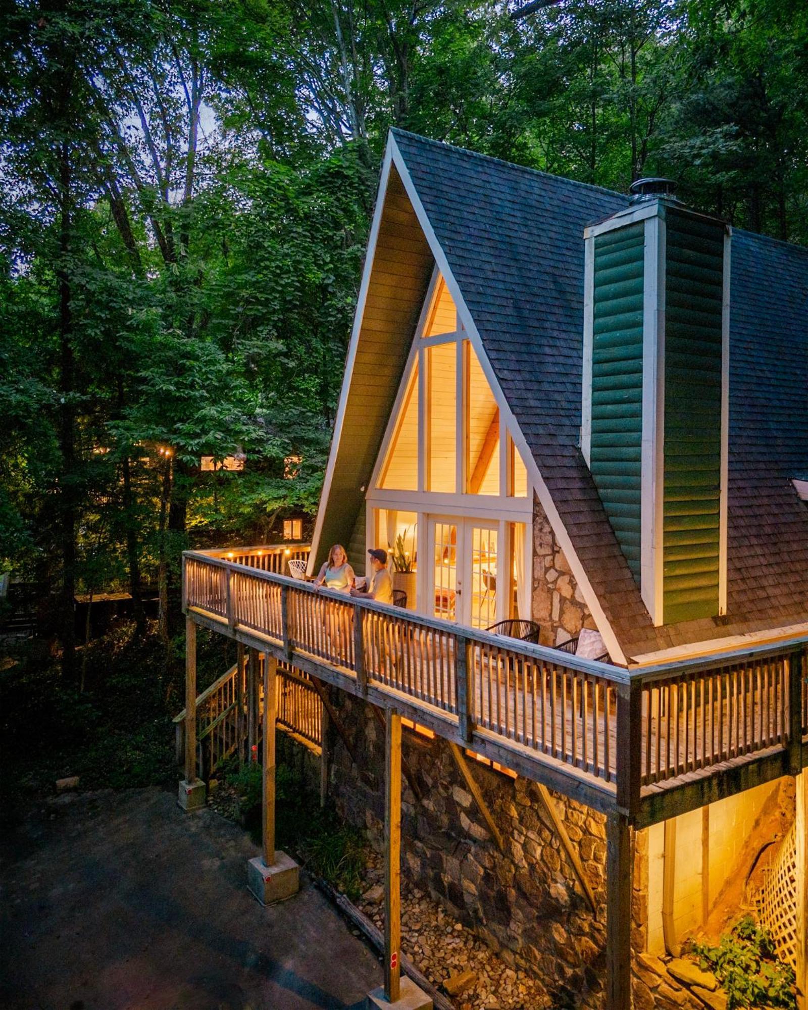 Aframe Dreams! Magazine-featured Cozy Cabin, Stunning Interiors *