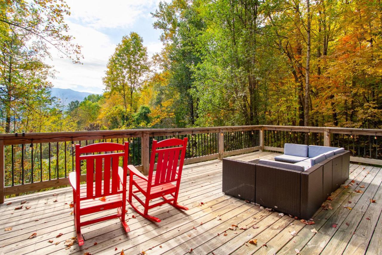 Birchwood Bliss Fireplace Grill Outdoor Lounge Gatlinburg