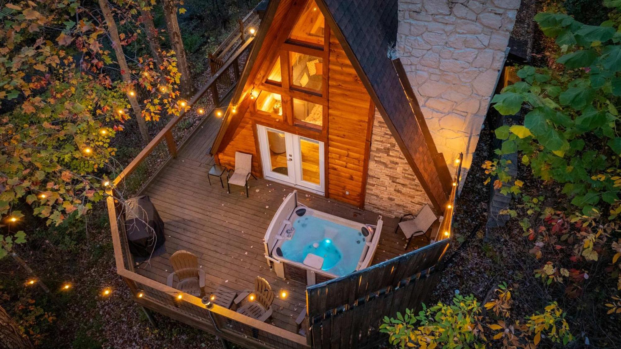 3 Miles To Gsmnp & Dtwn Good Views Hottub A-frame *