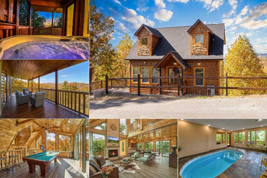 Mountain View, Indoor Pool, Luxury Cabin, Bears Holiday home Gatlinburg