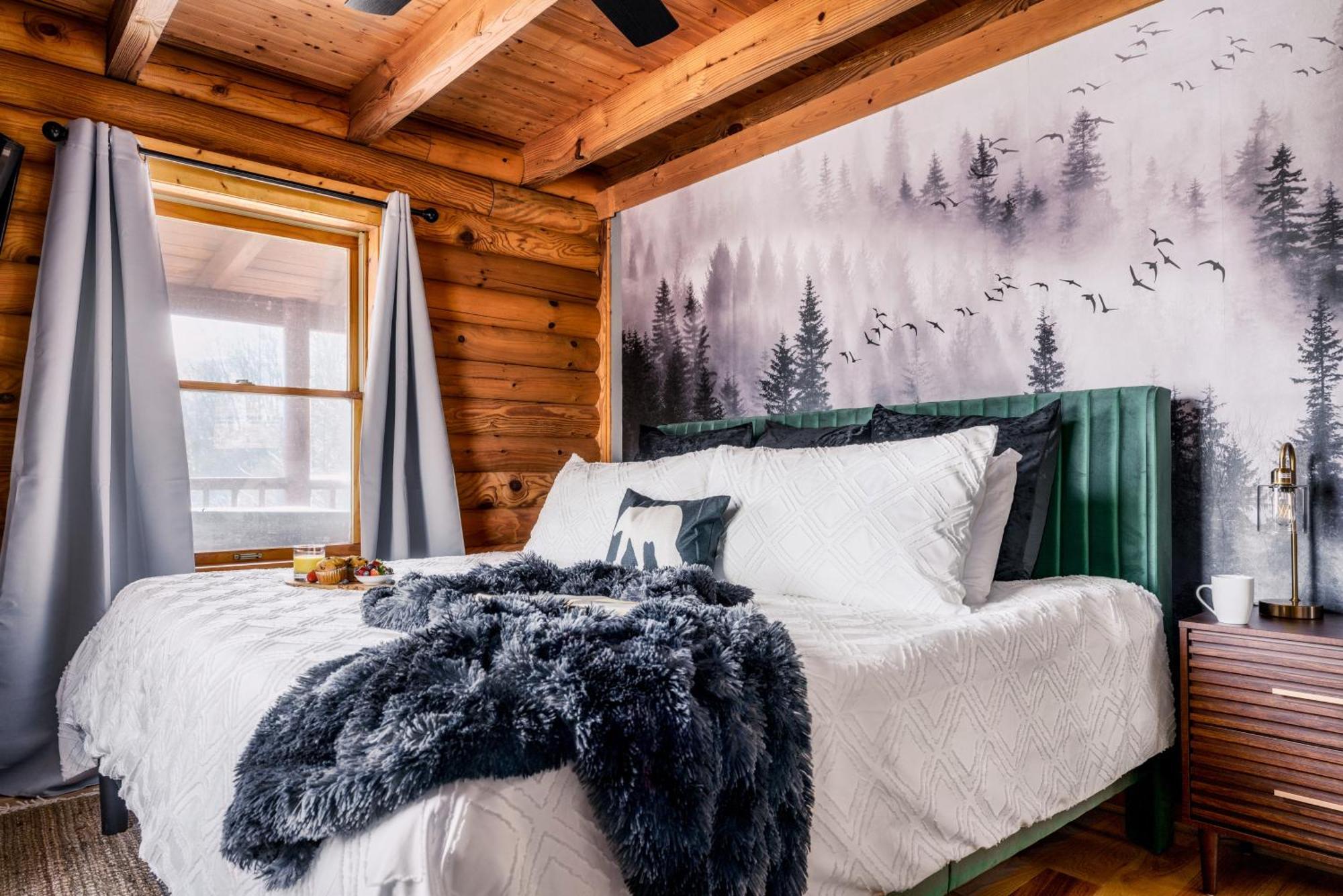 Holiday home The Lookout - Log - Fireplace - Firetable - Hot Tub - Ps5 - Bears *