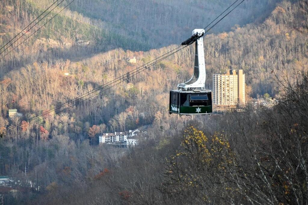 Smokies View Pools Pickleball Wood Fireplace Hottub Early Check Gatlinburg