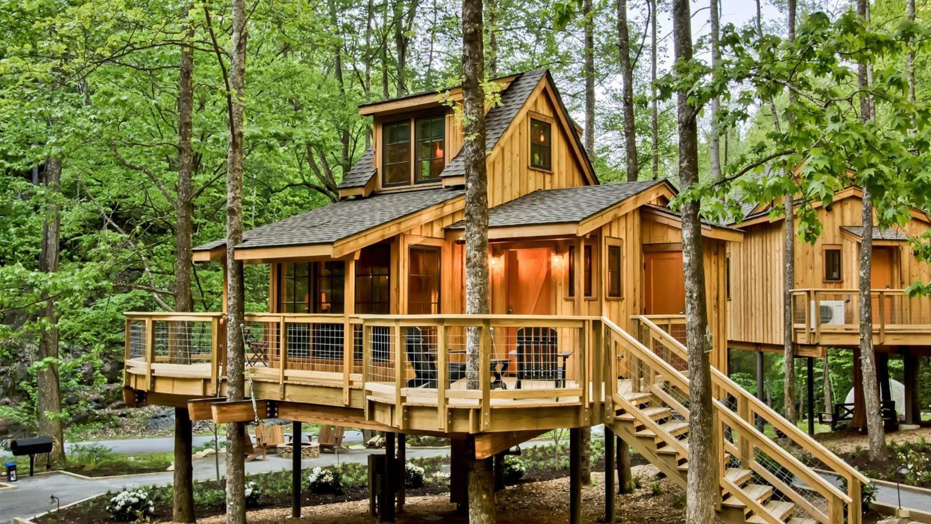Holiday home The Poplar In Treehouse Grove At Norton Creek
